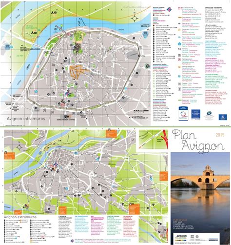 Avignon tourist map