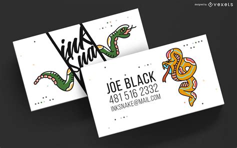 Business Card Tattoo Artist Template Vector Download