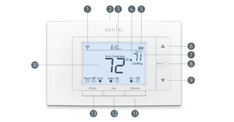 Emerson Sensi Smart Thermostat Manual - Sen|Si 1F87U-42WF, ST55