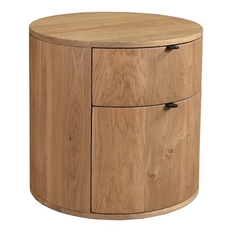 Modern Round Nightstand (19") | Round nightstand, Modern round, Drawer nightstand