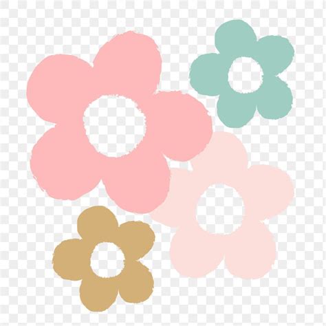 Cute Doodle Flower Sticker