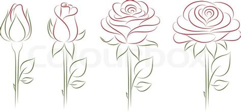 Simple Rose Bud Drawing at GetDrawings | Free download