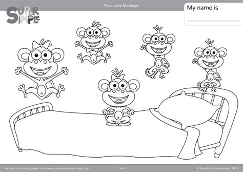 Coloring Sheet Monkey | Ceplok Colors