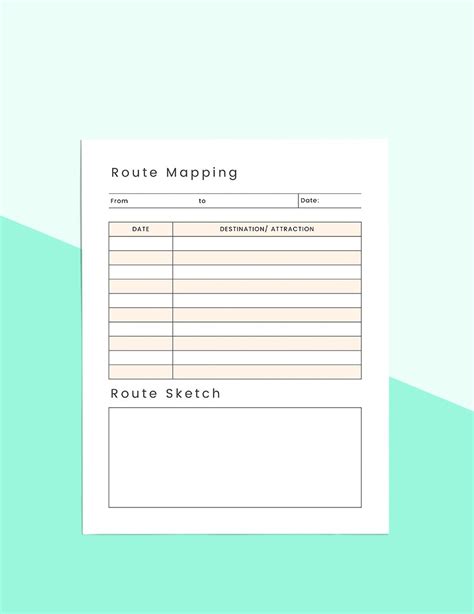 Basic Route Planner Template in Pages, Word, Google Docs, PDF - Download | Template.net