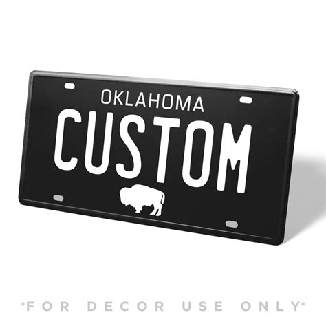 Custom Oklahoma Replica License Plate — CityLocs