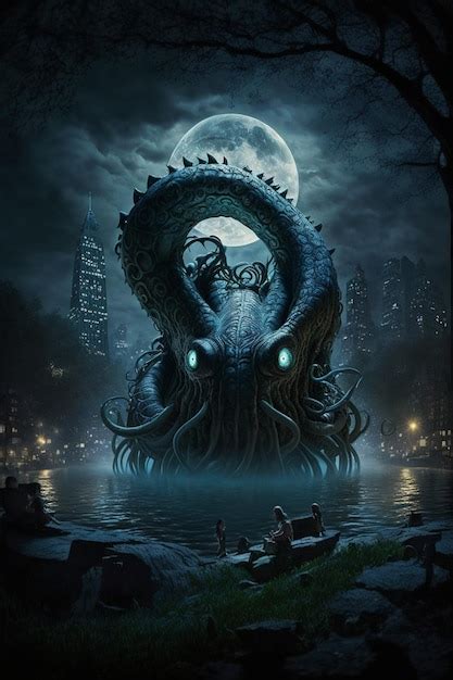 Premium AI Image | A poster for the movie cthulhu