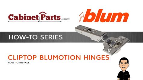 How to Install and Adjust a Blum Cliptop 110 degree Blumotion Hinge - Cabinetparts.com - YouTube