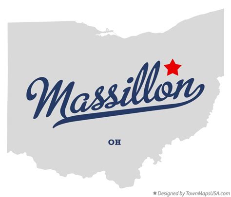 Map of Massillon, OH, Ohio