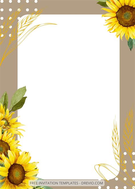 ( Free ) 8+ Happy Sunflower Canva Wedding Invitation Templates Four | Download Hundreds FREE ...