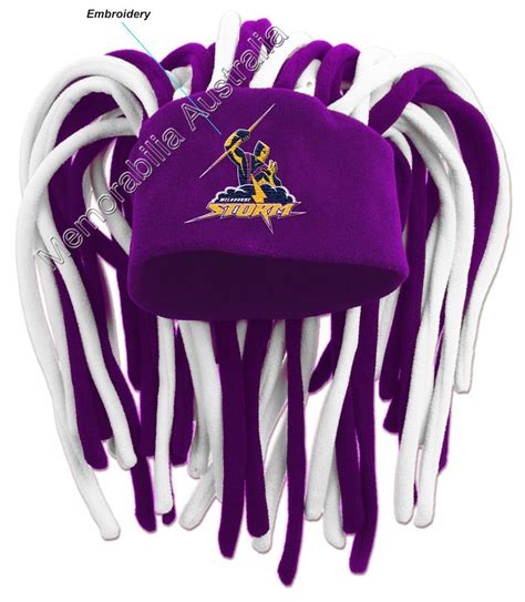 Melbourne Storm NRL Dreadlock Fun Hat :: Melbourne Storm :: NRL - Rugby ...