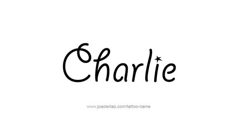 Charlie Name Tattoo Designs