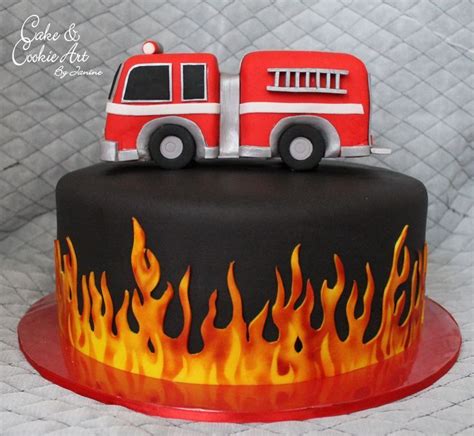 Image result for firefighter cake | Firefighter birthday cakes, Fire ...