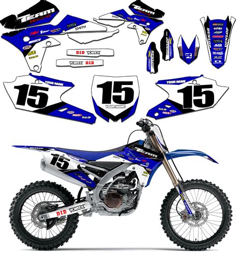 1996-1999 YAMAHA YZ 125 250 GRAPHICS KIT DECALS 1997 1998 YZ125 YZ250 ...