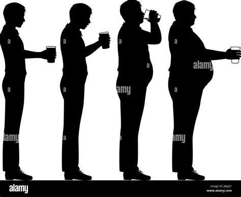 Silhouette man drinking beer hi-res stock photography and images - Alamy