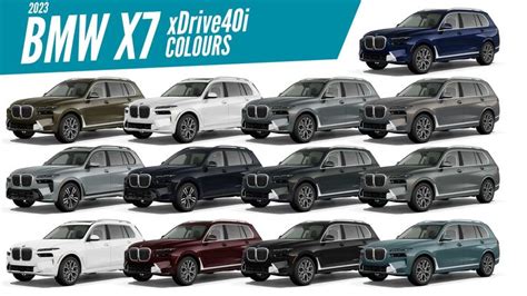 2024 BMW X7 xDrive40i - All Color Options