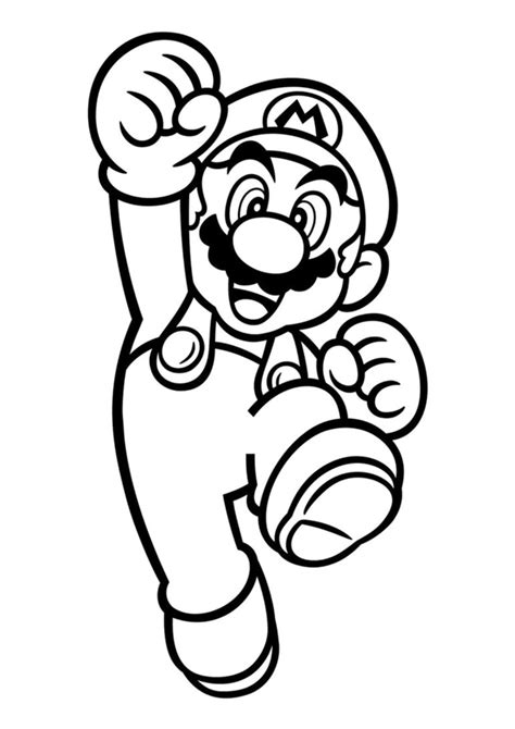 Dibujo para colorear de Super Mario Bros | Mario bros para colorear, Mario para colorear, Dibujos