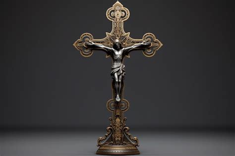 Premium Photo | A statue of jesus on a cross