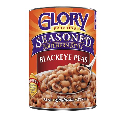 Glory Foods Canned Seasoned Black Eye Peas, 14.5 oz , Can - Walmart.com