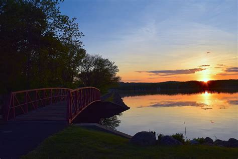 Sunset Lake Bridge - Free photo on Pixabay