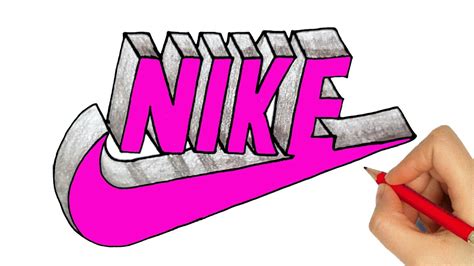 3D Nike Logo Drawing - bmp-hit