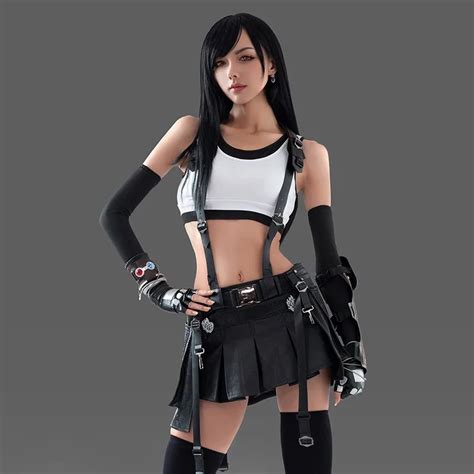 Jogo-final-fantasy-7-remake-tifa-lockhart-cosplay-traje-uniformes-de ...