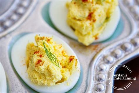 Dill Deviled Eggs - Jordan's Easy Entertaining