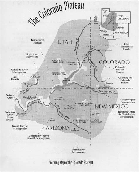 Map of the Colorado Plateau