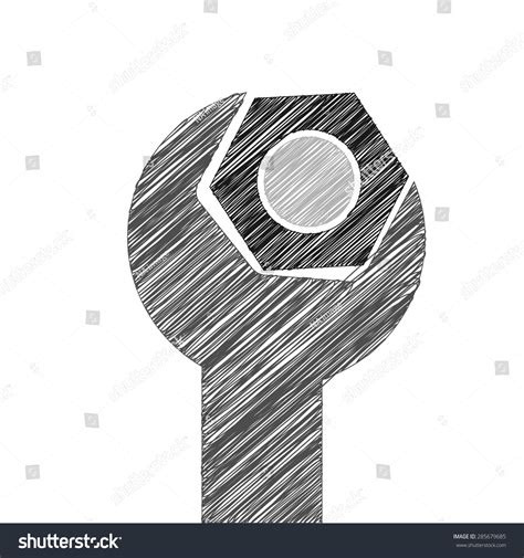 Wrench Vector Drawing Stock Vector (Royalty Free) 285679685 | Shutterstock