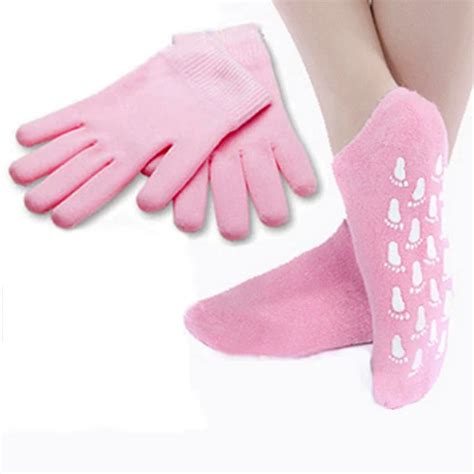 Reusable Silicone Gel Foot Socks Gloves Feet SPA Care Hand Mask ...