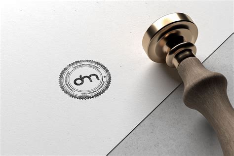 Free Rubber Stamp Mockup | Download Mockup