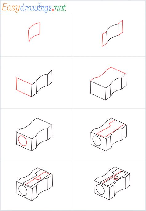 How To Draw A Pencil sharpener Step by Step - [8 Easy Phase]