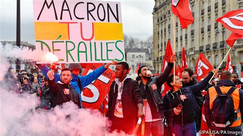 Emmanuel Macron faces a wave of strikes and protests in France - La ...