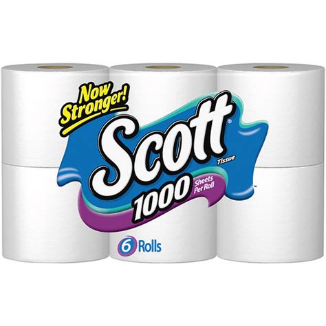 Scott® 1000 Sheets Bathroom Tissue 6 ct Pack | Toilet Paper | Foodtown