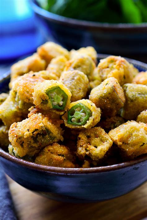 Vegan Fried Okra | Cilantro and Citronella