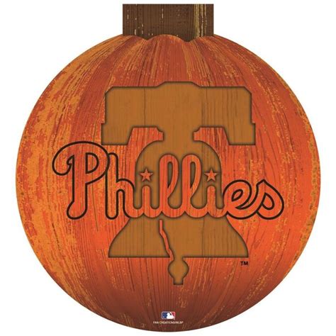 Fan Creations Philadelphia Phillies 12 in. Halloween Pumpkin Sign in ...