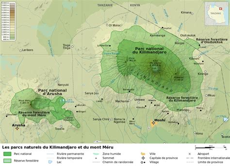 File:Kilimanjaro and Arusha National Parks map-fr.svg - Wikimedia Commons