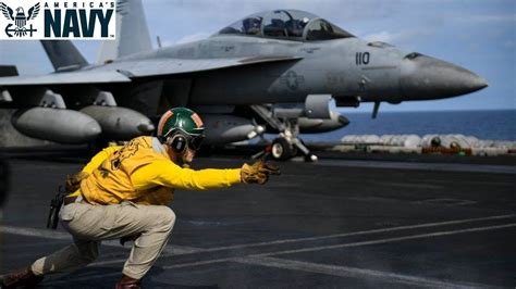 Aircraft Carrier Takeoff and Landing - YouTube