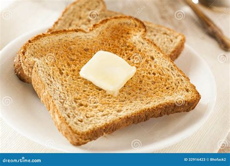 Whole Wheat Buttered Toast Stock Photos - Image: 32916423