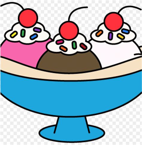 Banana Split Clipart Sundae Ice Cream Clip Art - Ice Cream Sundae Clipart PNG Transparent With ...