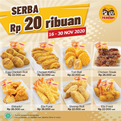 HOKBEN start from 20K *T&C Apply | CENTRAL PARK MALL JAKARTA