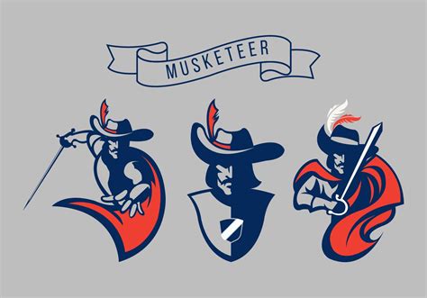 Musketeer Vector Logo Pack | Character design sketches, Vector art design, Vector logo