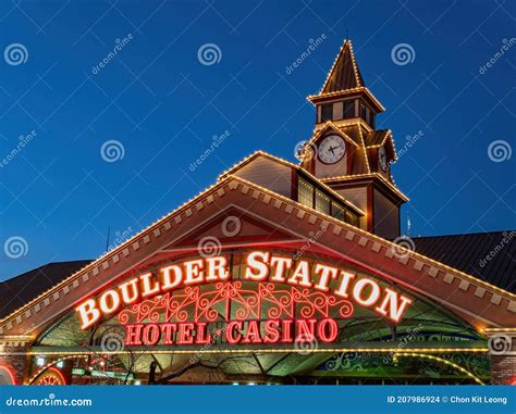 Twilight Exterior View of the Boulder Station Hotel and Casino ...