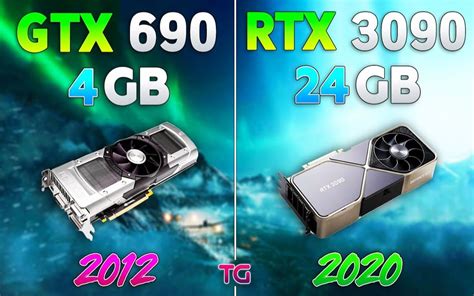 GTX 690 4G vs RTX 3090 24G 显卡对比（1080P分辨率测试，CPU为i9-11900K 5Ghz） 1080P视频_哔哩哔哩_bilibili