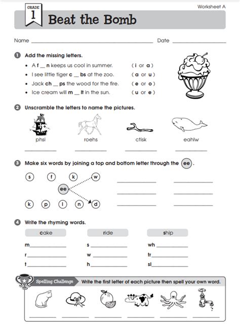 English Worksheet For Class 1 Pdf - Free Printable Worksheet