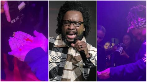 Sonnie Badu miraculously turns anointing oil into blood during church service [video