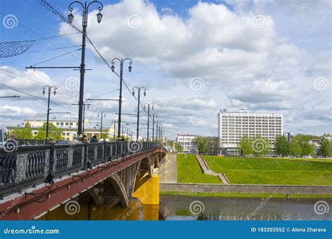 Vitebsk,Belarus- 14 May 2020: Vitebsk Hotel Building in the City Center ...