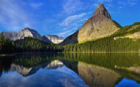 Download Peak Mountain Lake Nature Reflection HD Wallpaper