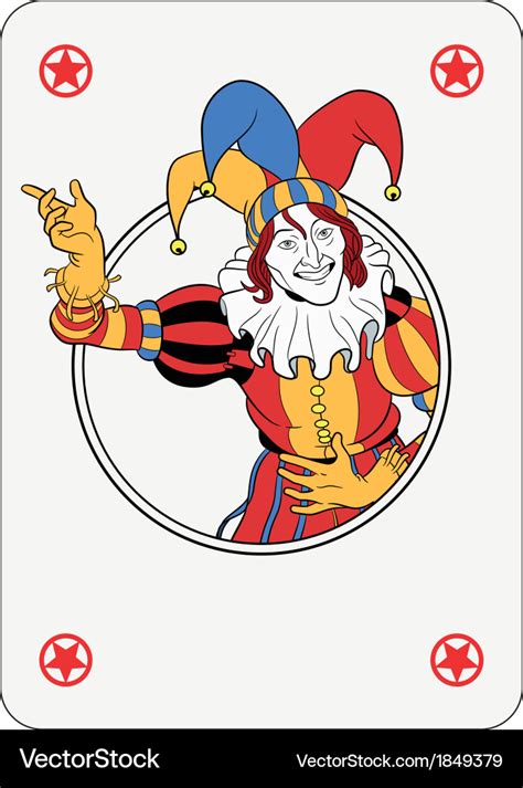 Joker playing card Royalty Free Vector Image - VectorStock