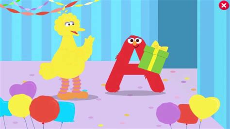 Big Bird & Snuffy's Letter Dance Party - YouTube