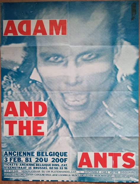 Adam and the Ants 1980 Concert Poster - Etsy